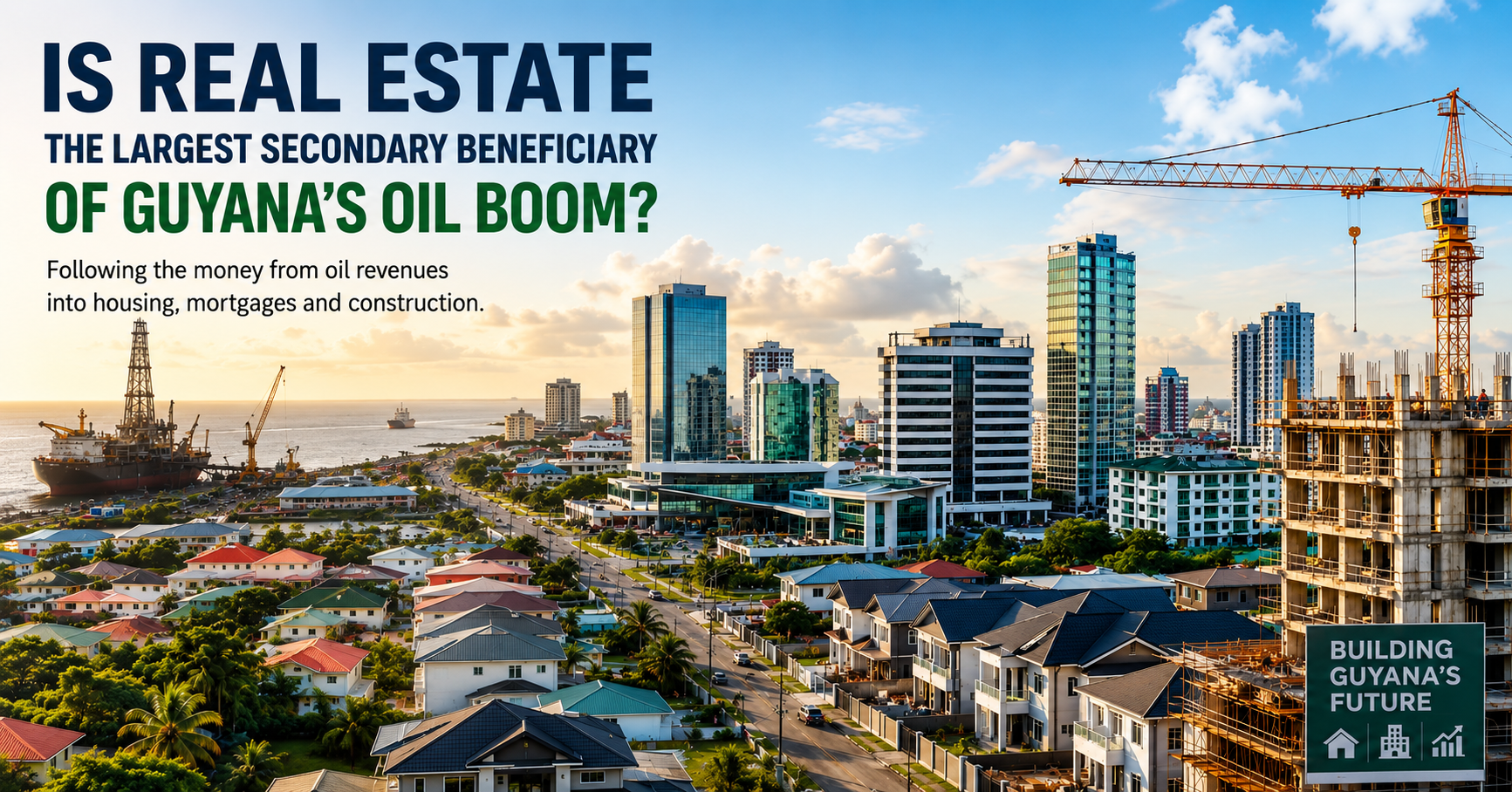 IS REAL ESTATE THE LARGEST SECONDARY BENEFICIARY OF GUYANA’S OIL BOOM?