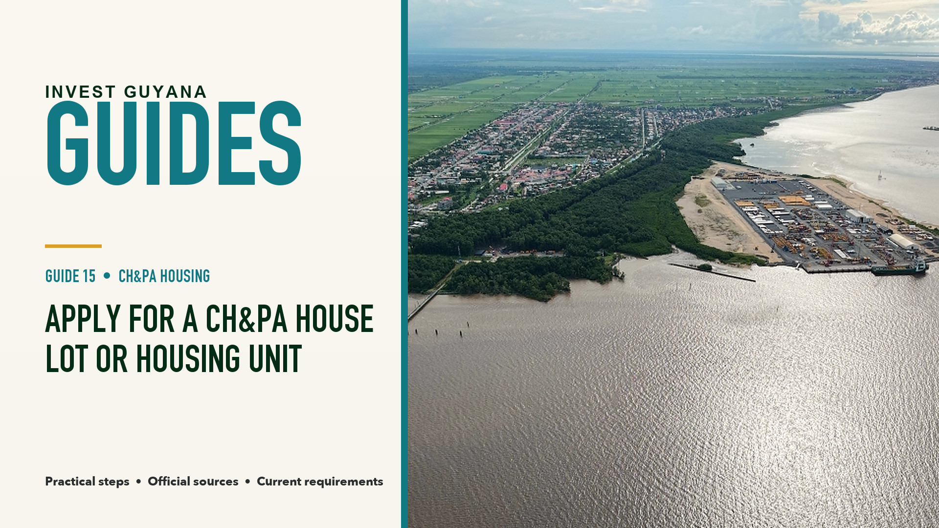How to Apply for a CH&PA House Lot or Housing Unit in Guyana
