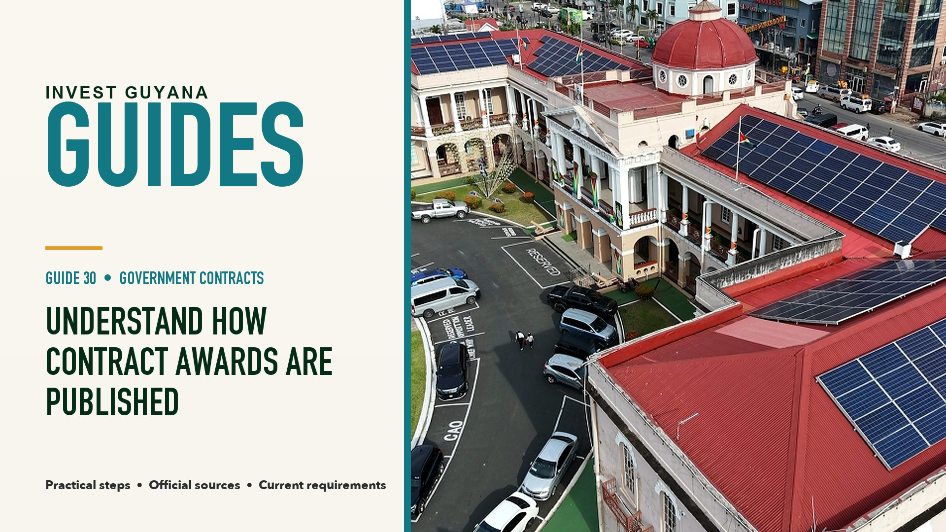 How Government Procurement Contract Awards Must Be Published in Guyana