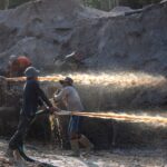 Gold mining activity in Guyana’s interior