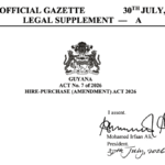 Official Gazette page for the Hire-Purchase Amendment Act 2026