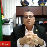 Housing Minister Collin Croal discussing Guyana’s foundation and prefab housing programme