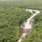 Landscape at the proposed Amaila Falls Hydropower Project site in Guyana.