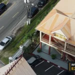 Aerial view of Guyana’s built environment from Invest Guyana’s approved drone archive.