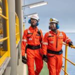 Two offshore workers aboard an ExxonMobil facility in Guyana