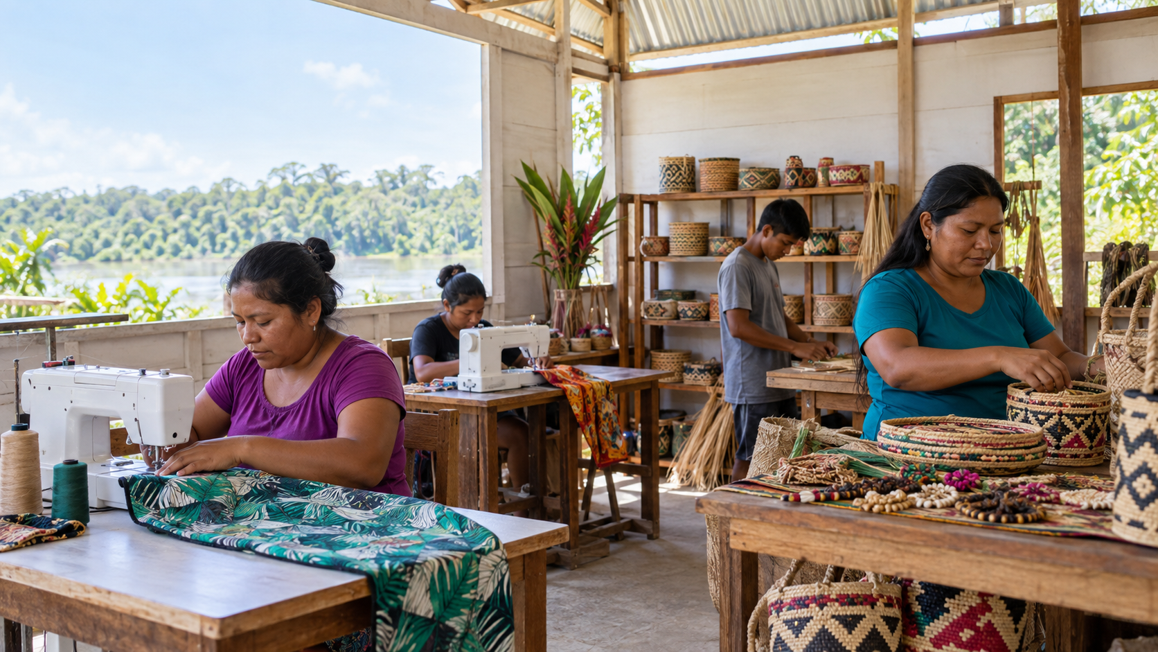 Bumbury Village builds livelihoods through skills, craft enterprise and community investment