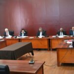 Captain John Flores testifies about Guyana’s Maritime Rescue Coordination Centre before the Presidential Commission of Inquiry.