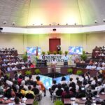 Participants gathered at Guyana's Farmers' Conference at the Arthur Chung Conference Centre