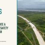 Invest Guyana Guides cover: How to Create a Workplace Safety Starter Plan.