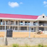 The Hospitality and Tourism Training Institute under construction at Port Mourant, Berbice.