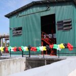 The completed Canal No. 1 drainage pump station in Region Three, Guyana.
